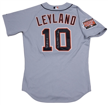2007 Jim Leyland Game Used, Signed & Inscribed All-Star Game Detroit Tigers Road Jersey With All-Star Patch (Beckett)